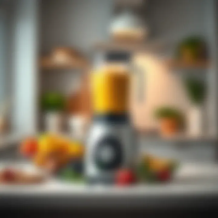 Smoothie maker on a kitchen countertop