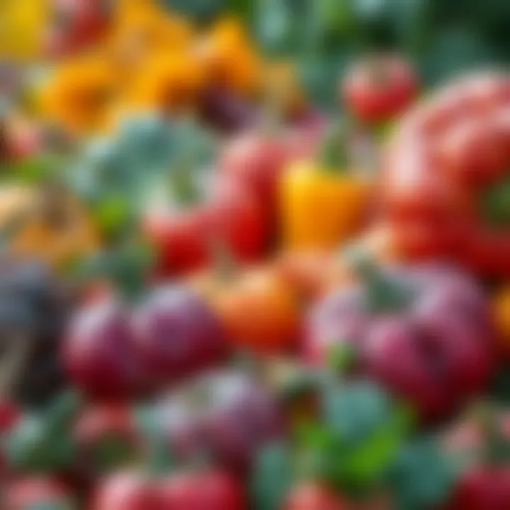 Vibrant vegetables from the autumn harvest