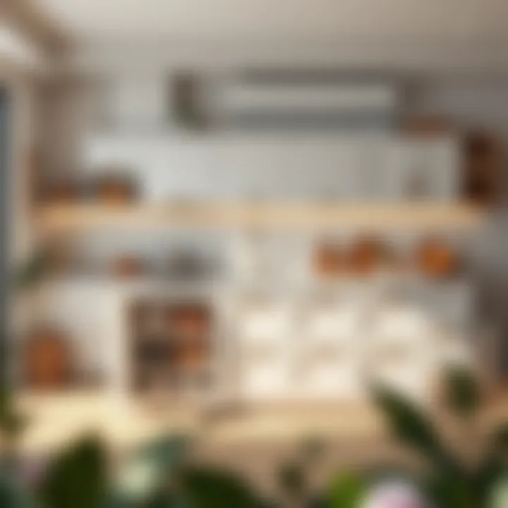 Stylish kitchen island with storage solutions