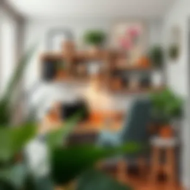 Stylish combination of aesthetics and practicality in a workspace