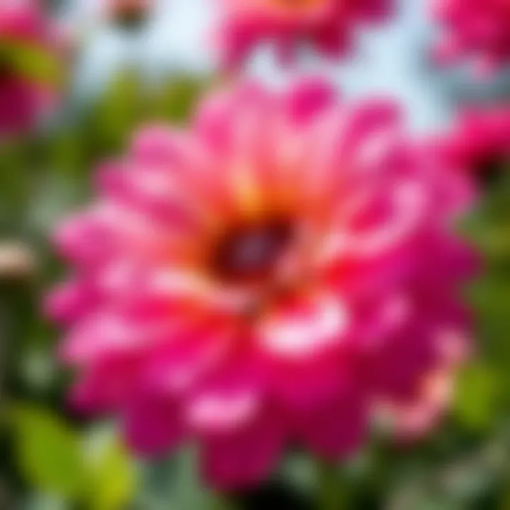 Close-up of a sun-loving flower showcasing its petals and colors