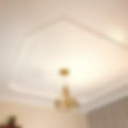 A beautifully painted ceiling showcasing a smooth finish.