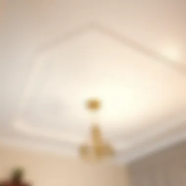 A beautifully painted ceiling showcasing a smooth finish.