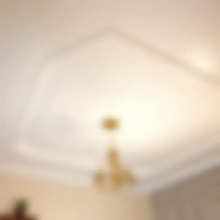 A beautifully painted ceiling showcasing a smooth finish.