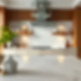 Elegant kitchen countertop design showcasing natural stone