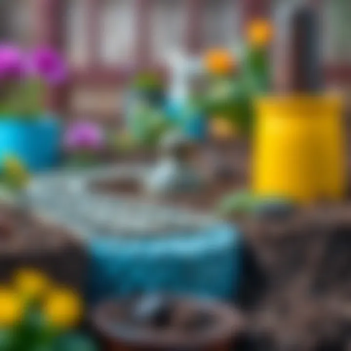 Illustration of effective soil drainage techniques