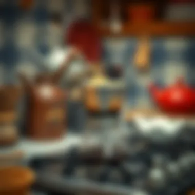 Traditional Turkish coffee pot on the stove