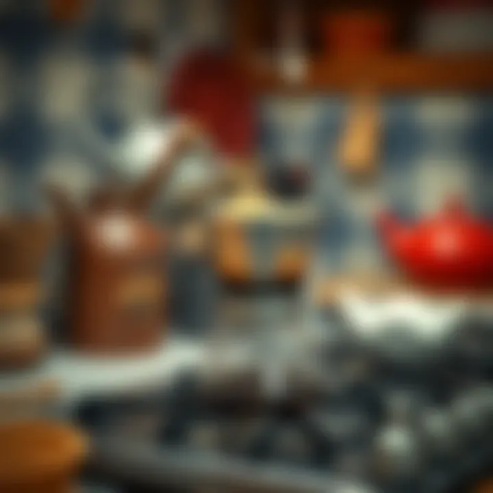 Traditional Turkish coffee pot on the stove