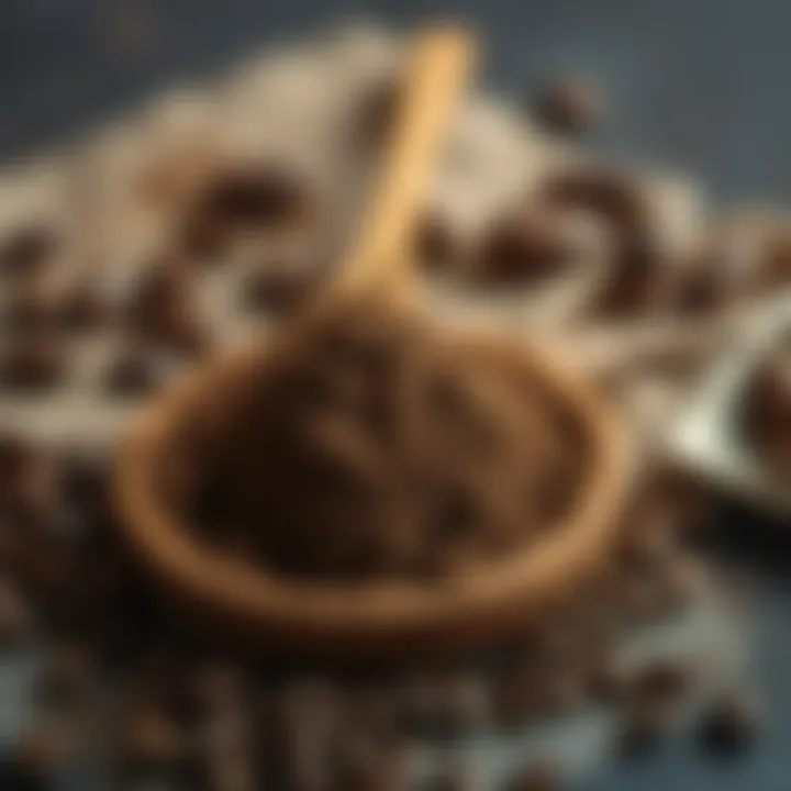 Finely ground coffee powder for brewing