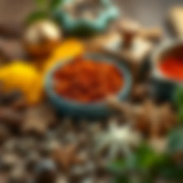 Various spices used in pickling