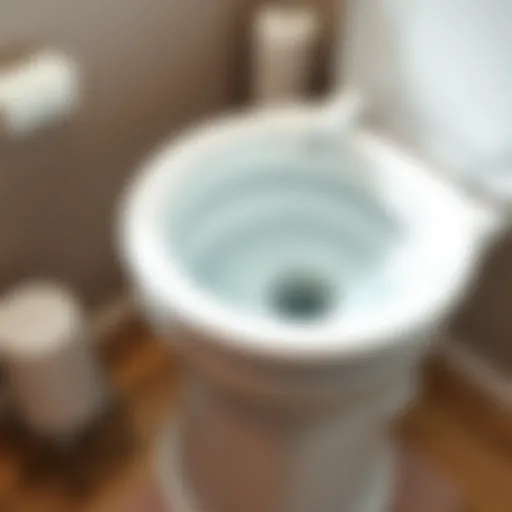 A sparkling clean toilet bowl showcasing effective cleaning methods