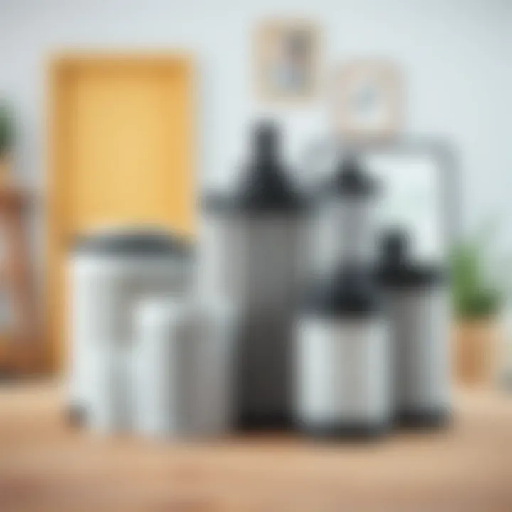 An illustration depicting various types of aspirator filters available in the market.