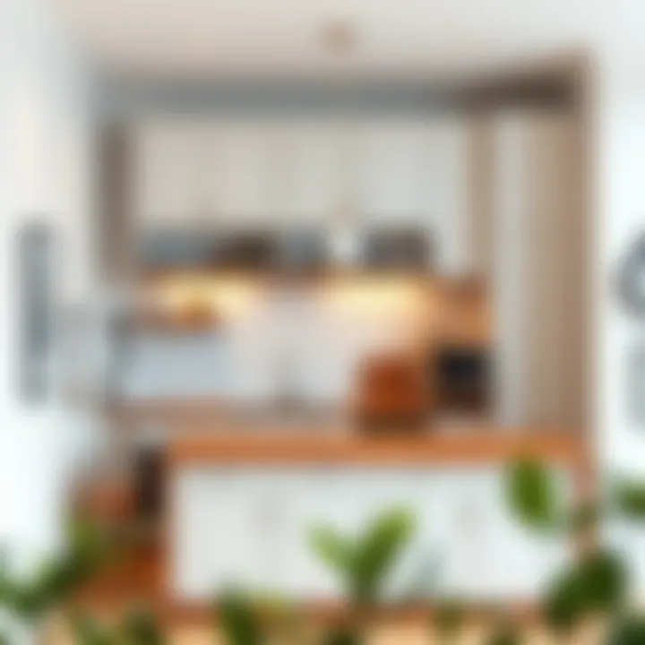 Functional Layout of U-shaped Kitchen Functional layout of a U-shaped kitchen optimizing space