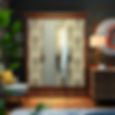 Stylish wardrobe featuring unique patterns