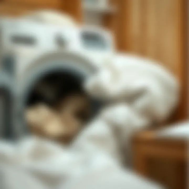 Washing bamboo duvet in a machine