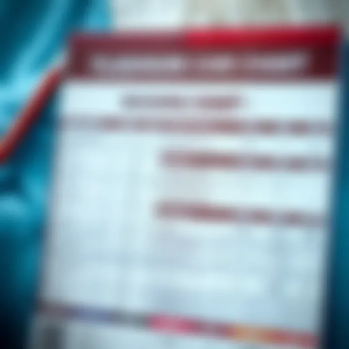 Detailed chart of washing care labels