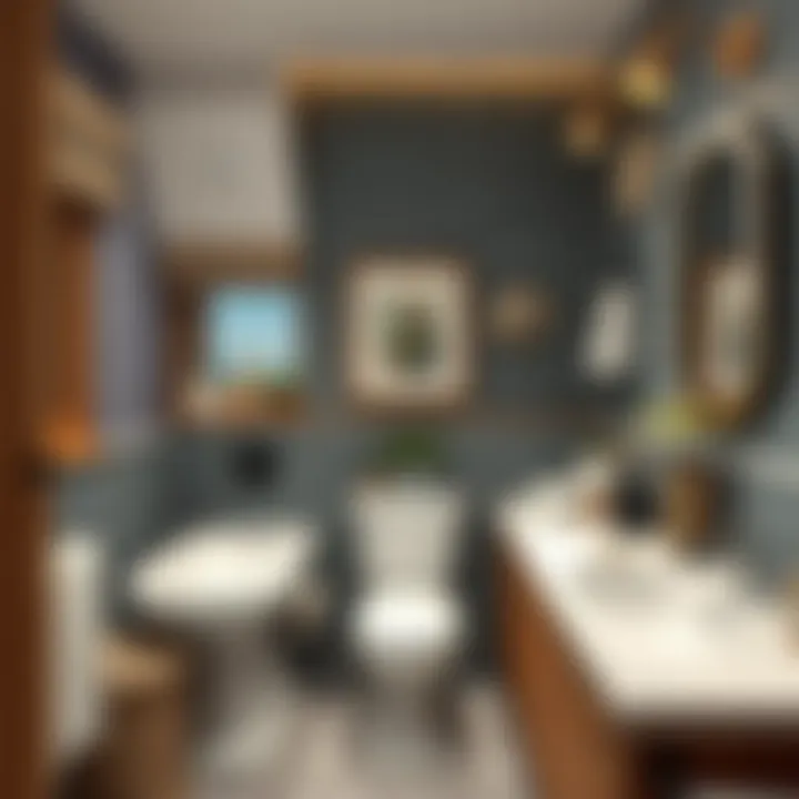 Personalized touches in a parent bathroom design