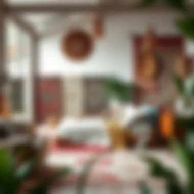 Different styles of bedroom rugs displayed in a cozy setting