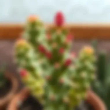 A healthy snake cactus with vibrant growth stages