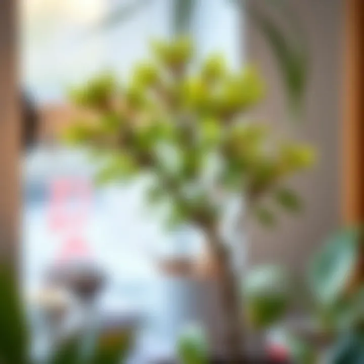 Yuka Plant in Ideal Indoor Environment Yuka plant thriving in optimal indoor conditions