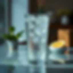 Sparkling clean glass surface